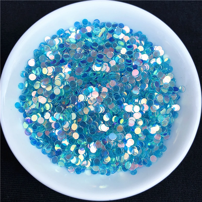 10g/Lot Size 2.5mm Transparent Dot loose Shape sequins Paillettes for Nail art, Nails DIY Craft, Wedding Decoration Confett