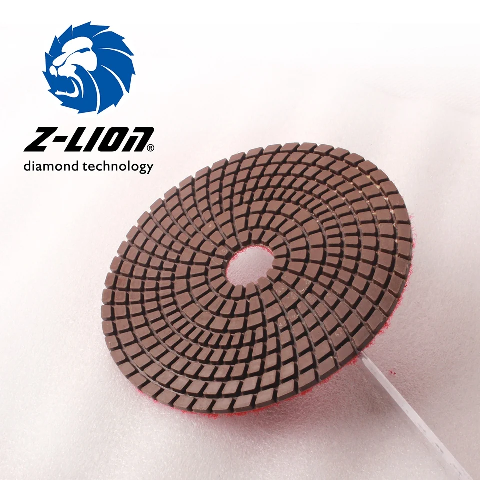 Z-Lion 1pcs Wet Diamond Abrasive Disc 5 Inch 125mm Granite Polishing Discs For Stone High Quality Marble Granito 500 Grit