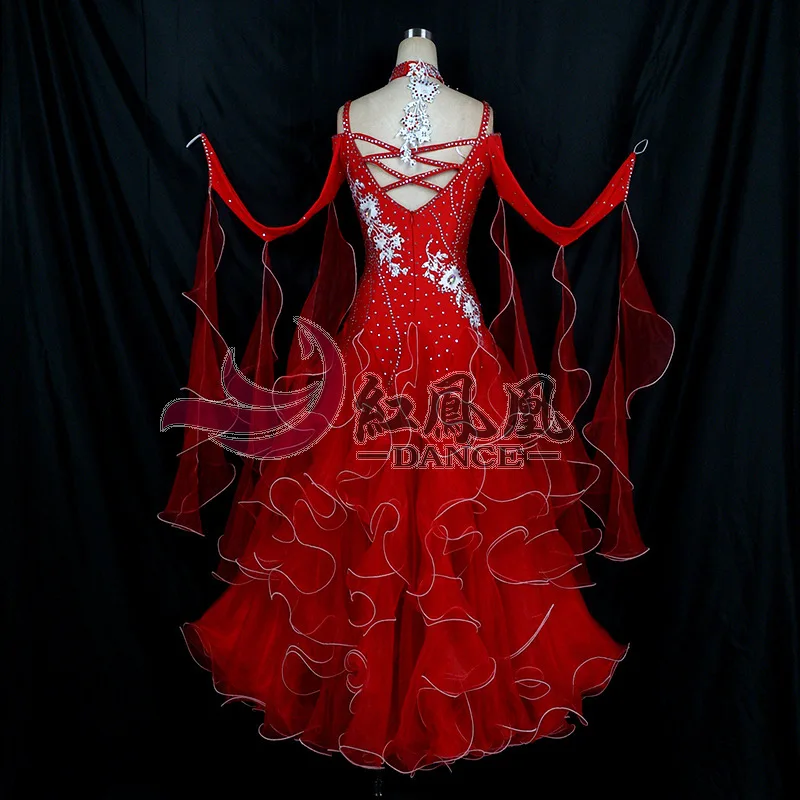 High-end International Standard Ballroom Smooth Dance Competition Dress, /Ballroom Standard Tango Waltz Dance Dress