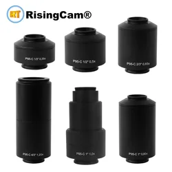 P95 microscope C mount adapter 0.35x 0.5x 0.65x 0.8x 1x 1.2x 1.5x 2.25x camera C mount adapter compatible for Zeiss microscope
