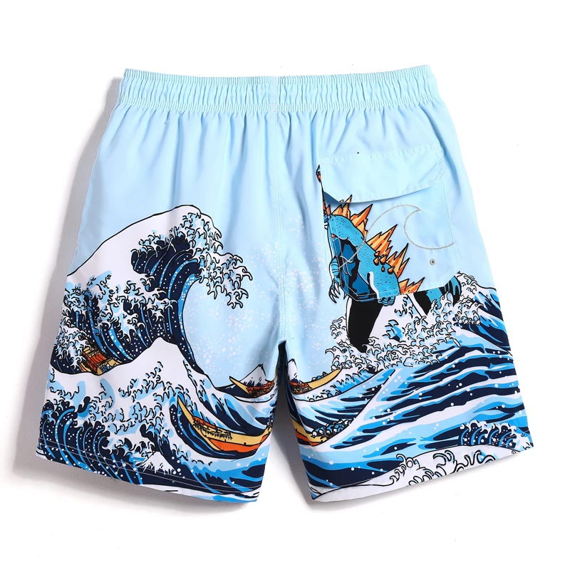 Gailang Brand Sexy Men's Beach Shorts Board Bermuda Boxer Trunks Print Men Boardshorts Swimwear Swimsuits Gay Active Wear