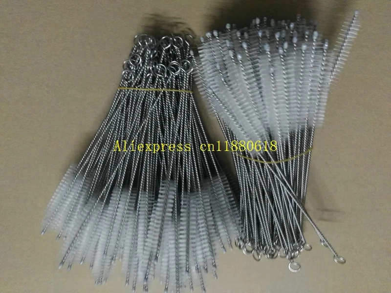 5000pcs/lot 205*60*13mm High quality Stainless Steel Cleaning Straw Brush Drinking Pipe Tube Cleaner Clean Tools