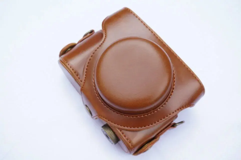Camera Video Bag PU Hard Case For Panasonic For Lumix DMC-LX7 LX7 LX5 LX3 LX-7 LX-5 LX-3 Camera With Shoudler Strap