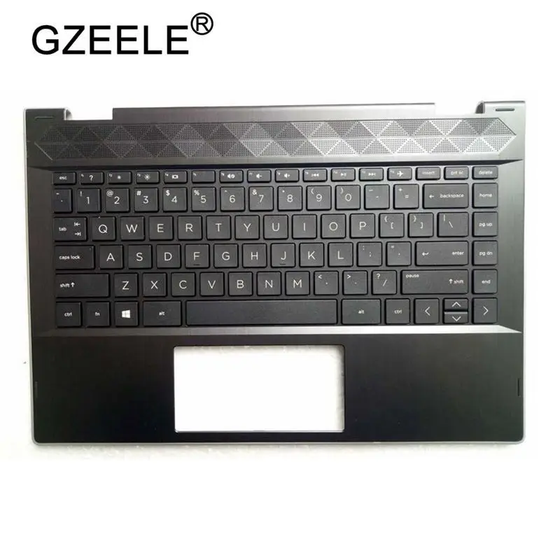 

GZEELE new for HP Pavilion X360 14-CD palmrest upper case keyboard bezel top cover US keyboard