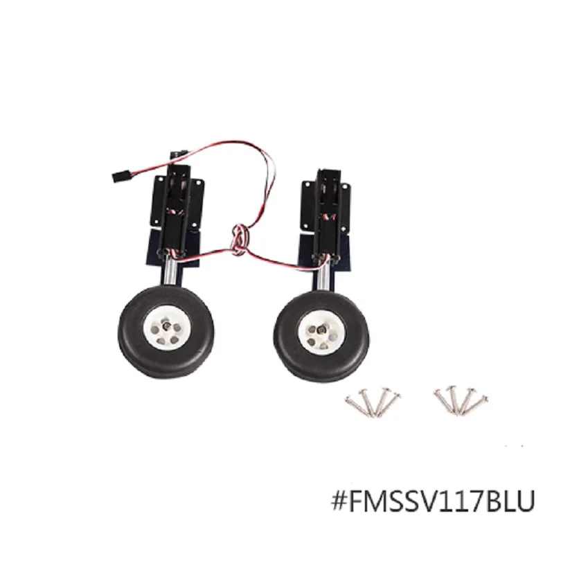 

FMSRC 1400mm F4U Corsair V3 Front Main Landing Gear System with 2 Retracts Installed FMSSV117BLU RC Airplane Model Plane Parts