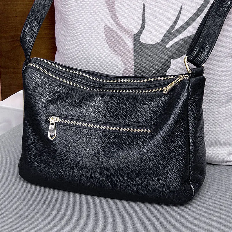 MEIGARDASS Genuine Leather Women\'s Totes Handbags Luxury Shoulder Crossbody Bags Ladies Fashion Messenger Bag Female Sac A Main