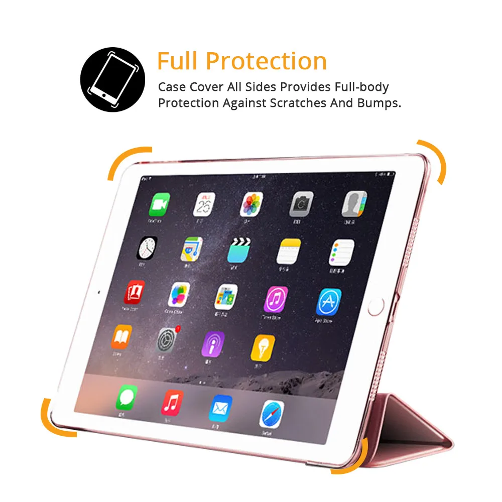 For iPad Mini 1 2 3 Case Protective Cover PU Leather Cover Smart Flip Case For iPad mini 3 Auto Sleep wake Trifold Stand Funda