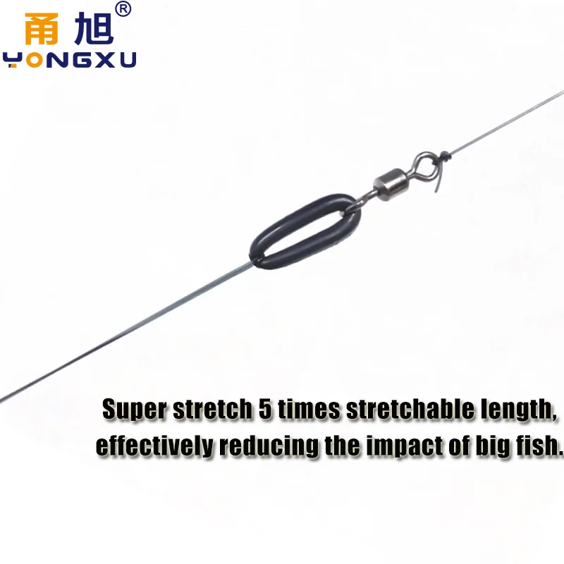 100pcs fishing O-ring Rubber Opening Swivel Solid Connector buffer Rings O Shaped Ring Rubber Ring Fishing tackle accessories