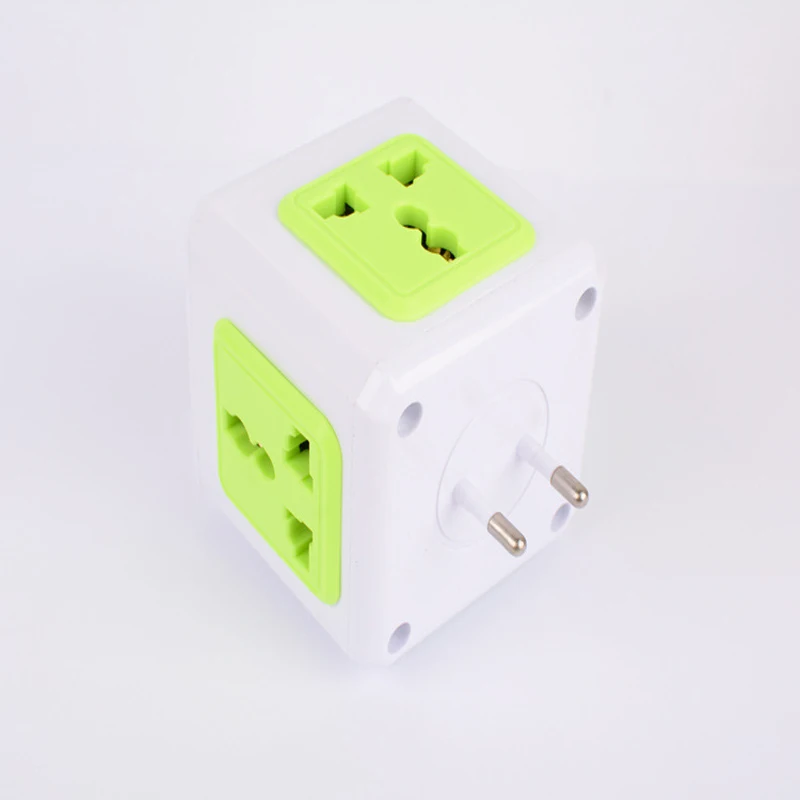 PowerCube Electrical Socket  Wall Outlets Power Strip Travel Socket   Extension Adapter 4 Outlets Power Strip Switch For home