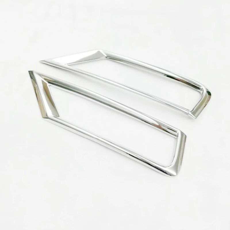 For Tiguan L Tiguan MK2 2016 2017 2018 ABS Chrome Car head front fog light lamp frame panel Cover Trim car styling Accessories 2
