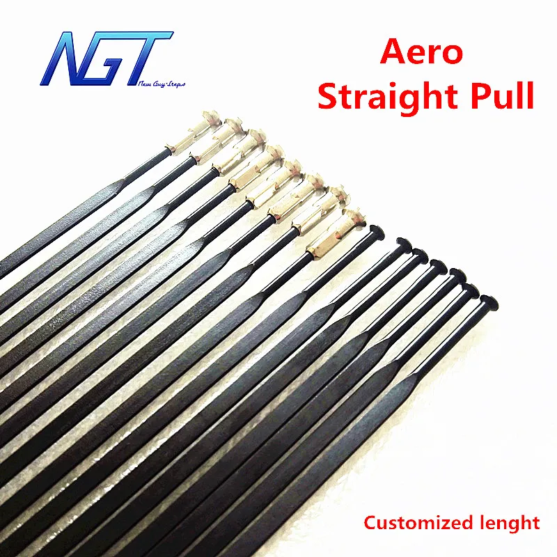 10 Pcs/lot PSR Aero Spokes Straight Pull Customized Length 230 242 250 258 263 270 275 278 280 282 285 287 292 298mm Flat Ray