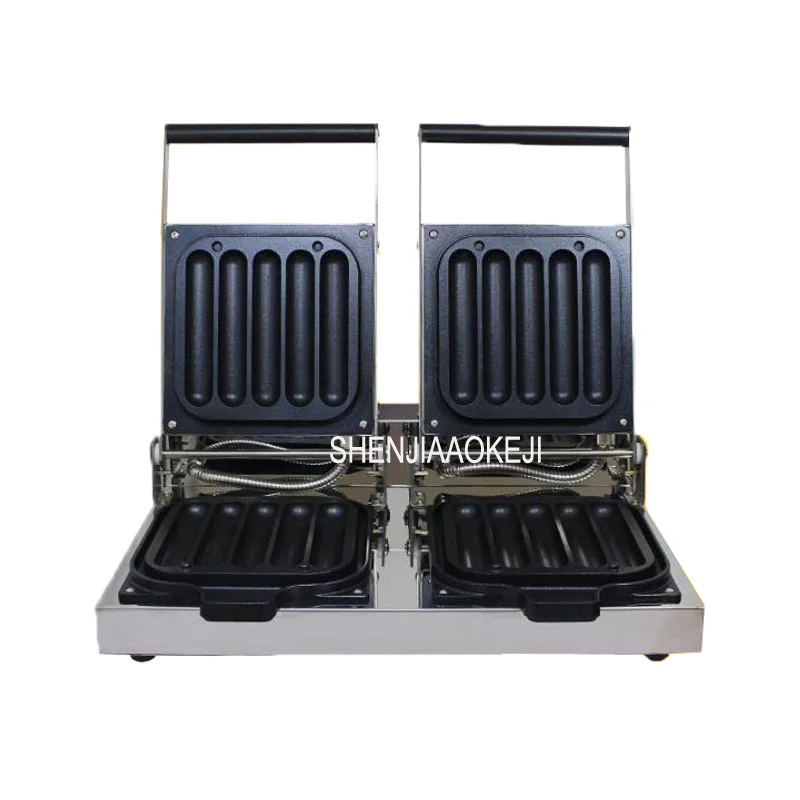 Машина для изготовления молочных палочек с двойной головкой, электрическая машина для изготовления хрустящих молочных палочек, машина для приготовления выпечки молочных палочек из нержавеющей стали, 220 В, 2500 Вт