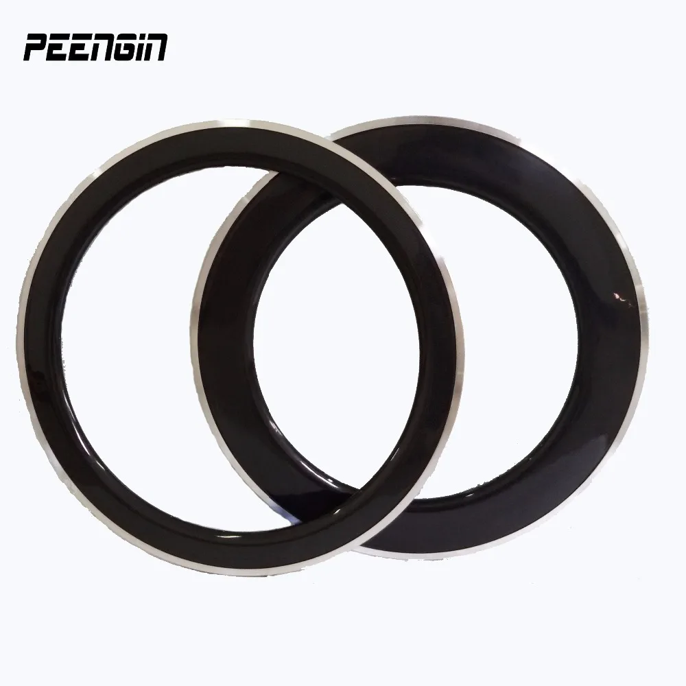 38/50/60/80/90mm Felgi ze stopu węgla 700C Koła Clincher Alu 23mm Szerokość Tania sprzedaż Super sztywny rower OEM Aluminiowe hamulce Powierzchnia