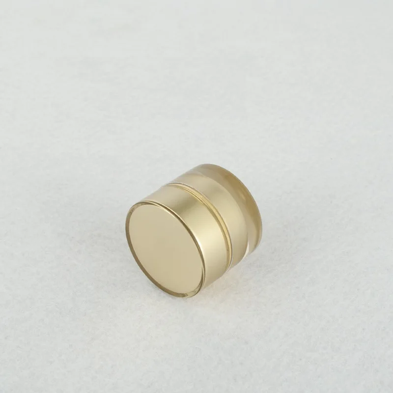 5g de plástico acrílico forma redonda recta bote/frasco/botella de estaño esencia suero crema de ojos muestra gel prueba arte uñas embalaje cosmético