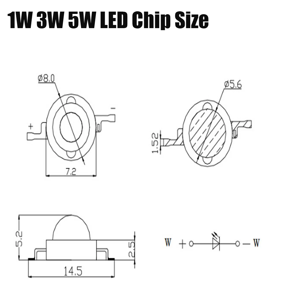 20pcs/Lot High Power LED Chip  Grow LED For 3W 5W Watt Deep Red 660nm Red 620nm SMD Diode COB DIY Grow Light  Plant Fruit Growth