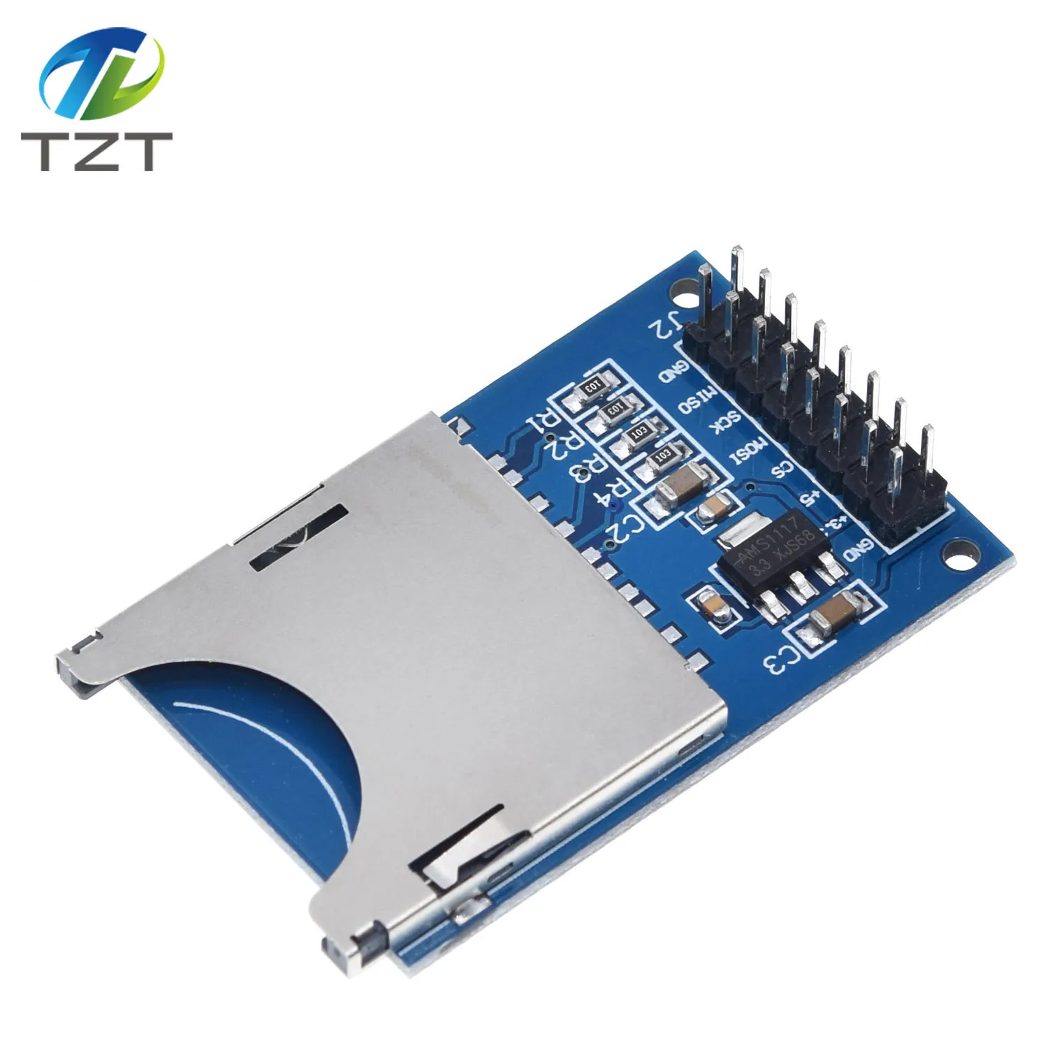 1/3PCS TZT Lese- und Schreibmodul SD-Kartenmodul Steckplatz Leser für Arduino – Detail 7