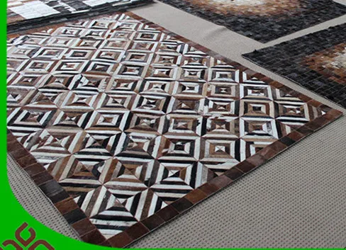 

free shipping 1 piece via DHL 100% natural cowhide leather abaca rugs