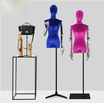 New Style Colorfull Dressmaking Fiberglass Mannequin With Fashionable Hand On Sale