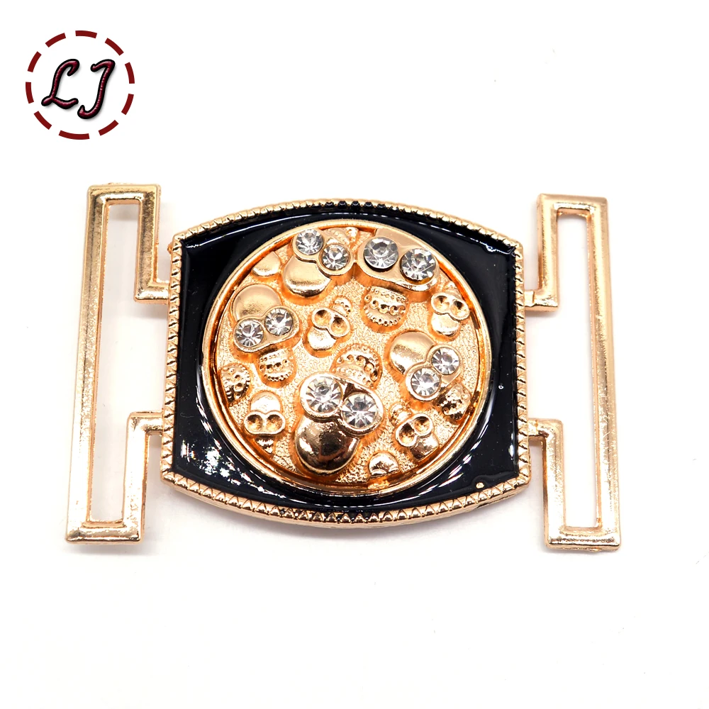 New fashion women 50mm gold silver black cilp square metal belt buckles crafts decoration Buckles DIY garment sew accessories