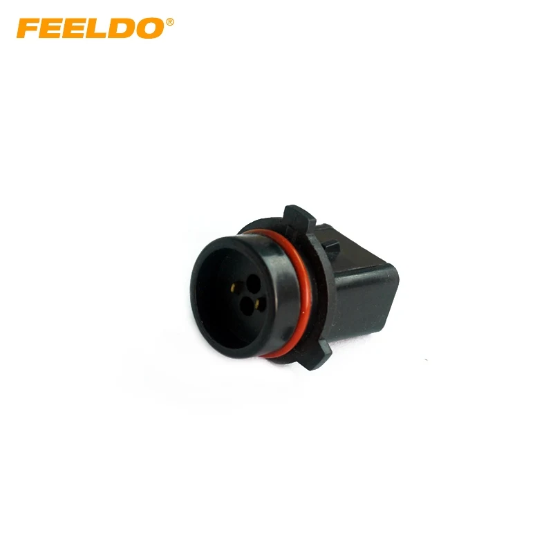 FEELDO 1pc Car P13W LED Bulb Socket Fog Daytime Running Light Harness Wire Plug Connector #HQ1117