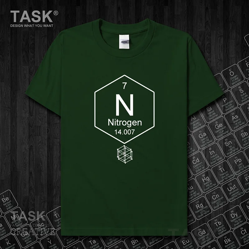 Chemical periodic table 07 N Chemistry t-shirt sweatshirt sports mens t shirt new Tops Short sleeve clothes fans fitness Fashion