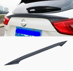 Car Styling Carbon Fiber Material Rear Spoiler Tail Trunk Wing Lip Molding 1Pcs/set For Nissan Qashqai 2014 2015 2016 Auto Part