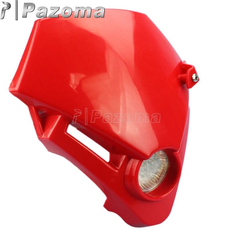 LED Headlight Fairing For Gasgas TXT Pro EC EXC 250 280 300 450 Trial Racing Kawasaki Yamaha GSX ZXR CBR CBF Dirt Bike Headlamp
