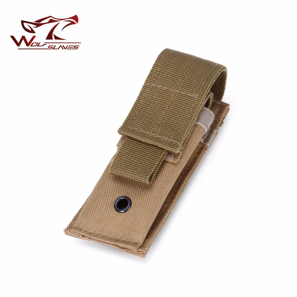 Tactical Single Pistol Magazine Pouch Knife Flashlight Sheath Airsoft Hunting Ammo Pouch New Arrival