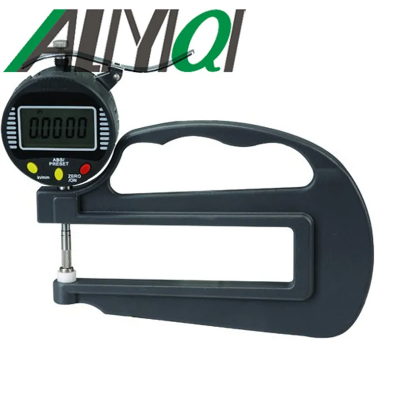 0-10mm 0.001mm Depth 120mm Digital Thickness Gauge With Ceramic Probe For Paper Plastic Bag Rubber