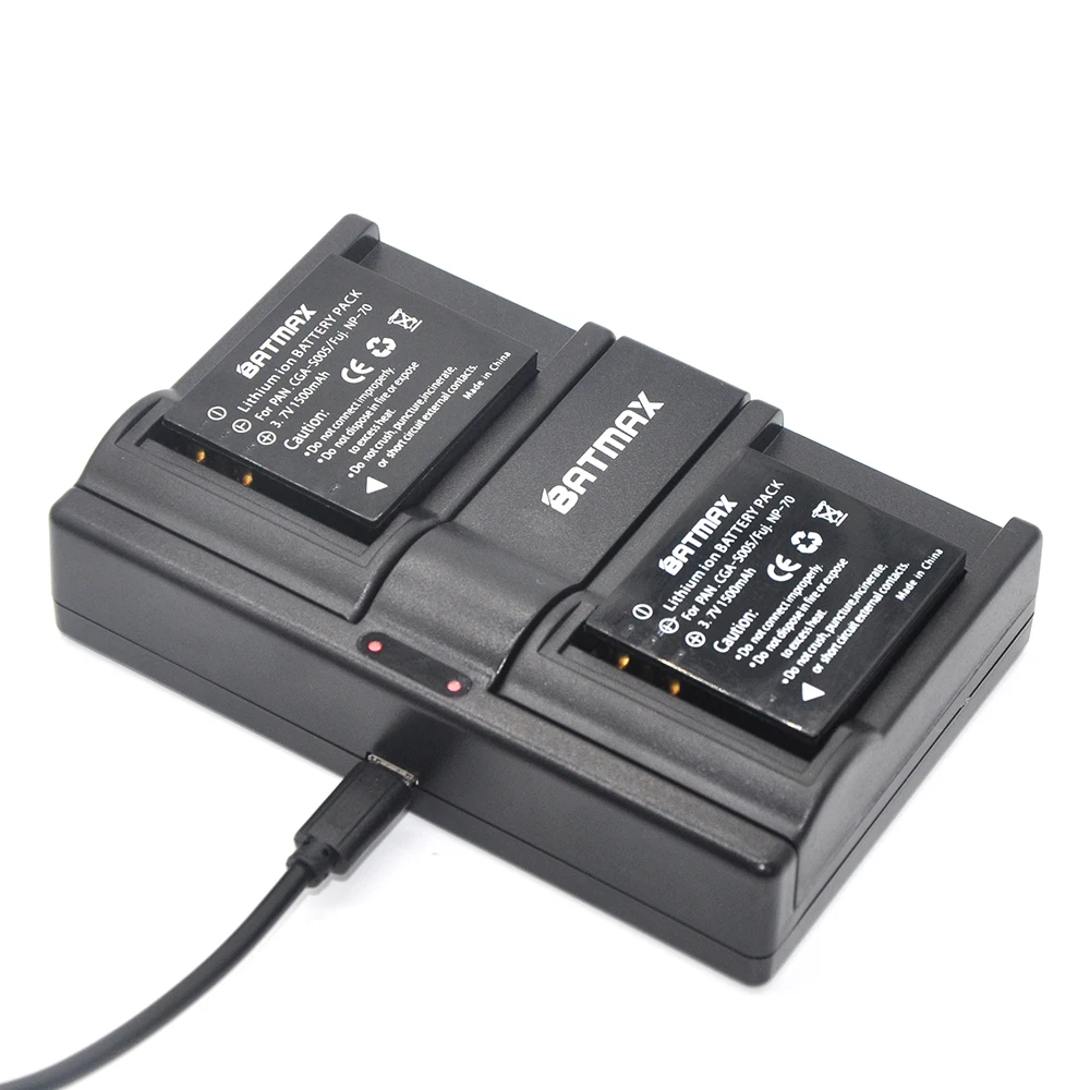 Dual USB Charger for CGA-S005 CGA S005 CGAS005 BatteryPANASONIC DMW-BCC12 DMC-FX8 FX9 FX10 FX12 FX50 FX150 LX1 LX2