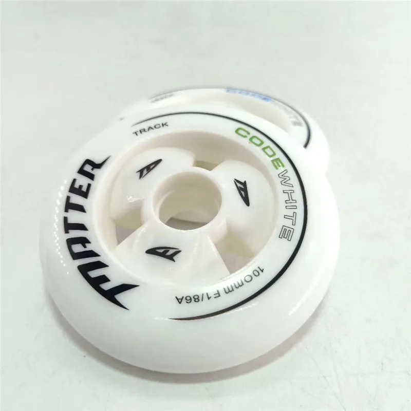 New Version CODE WHITE Inline Speed Skates Wheel for MATTER F1 86A Professional Speed Racing Skating 110mm 100mm 608 bearing