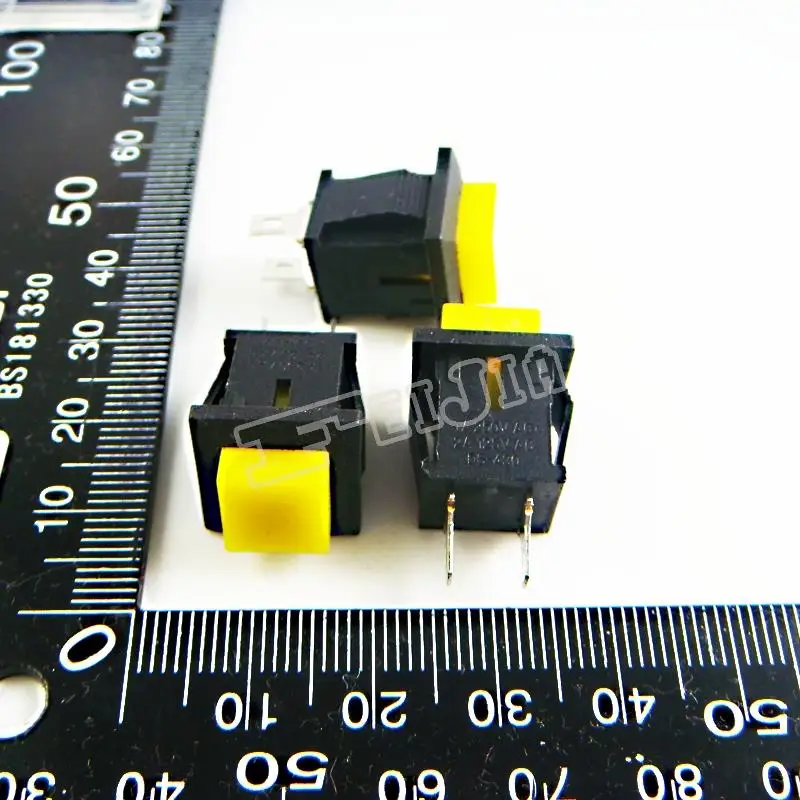 DS-430 Button color Yellow 1A/250VAC ON-OFF 2Pin Non Self-locking Push Button Switch (Self reset switch) 20Pcs/lot