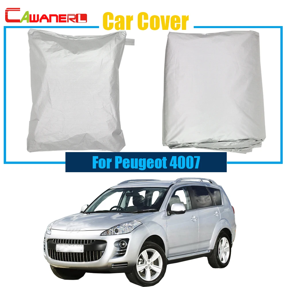 Cawanerl Outdoor Car Cover UV Anti Rain Sun Snow Resistant  Protector Cover Dust Proof For Peugeot 4007