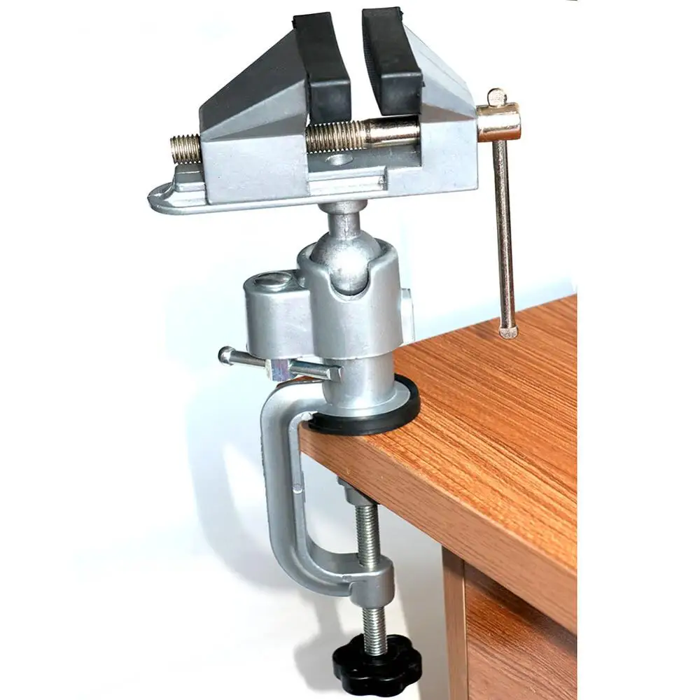 360 Degree Rotating Universal Table Vise Bench Aluminium Alloy Clamp Multifunction 2 in 1 Mini Table Vise Dremel accessories