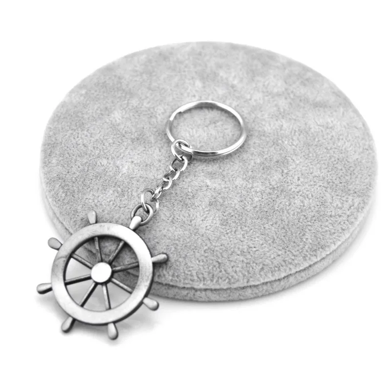 Vintage Anchor Keychain Gadgets For Men Trinket Retro Skull Anchor Rudder Key Chain On Bag Jewelry Party Boys Gift Souvenirs