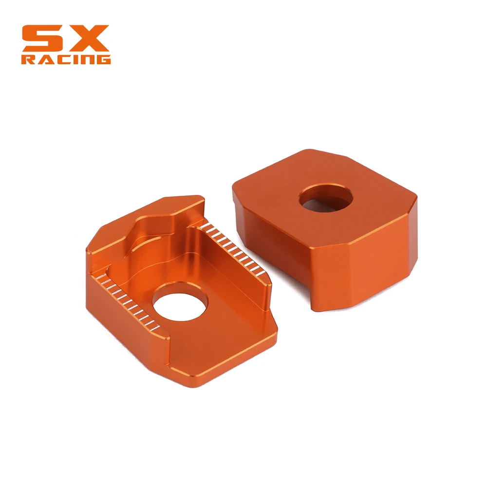 Motorcycle CNC Rear Chain Adjuster Axle Block For KTM SX65 SX 65 1998 1999 2000 2001 2002 2003 2004 2005 2006 2007 2008-2015