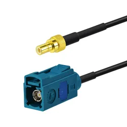 Eightwood Fakra Z Female to SMB Male Conversion DAB/DAB+Car Radio Antenna Aerial Adapter Cable for Pure Highway 300Di Custom
