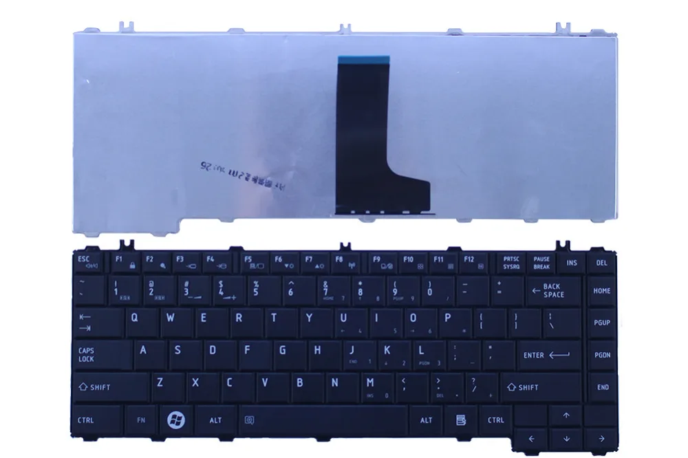 C600D English laptop keyboard for Toshiba L600 C600D C600 keyboard US layout black