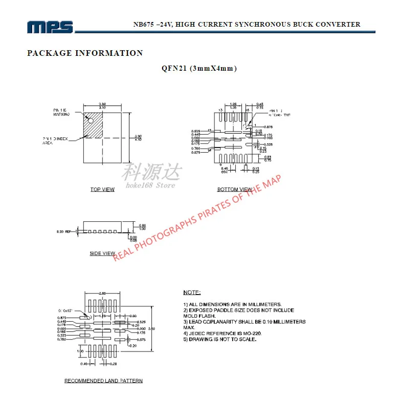 5 قطعة/الوحدة NB675GL-LF-Z QFN-21 NB675GL NB675 في الأسهم