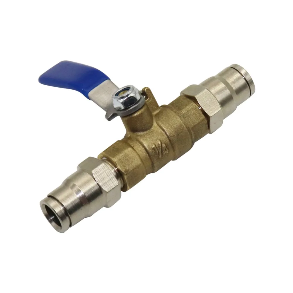 

1 Set 3/8'' Slide lock quick connecting Brass shut off valve for mist cooling system Garden Irrigation water hose connector