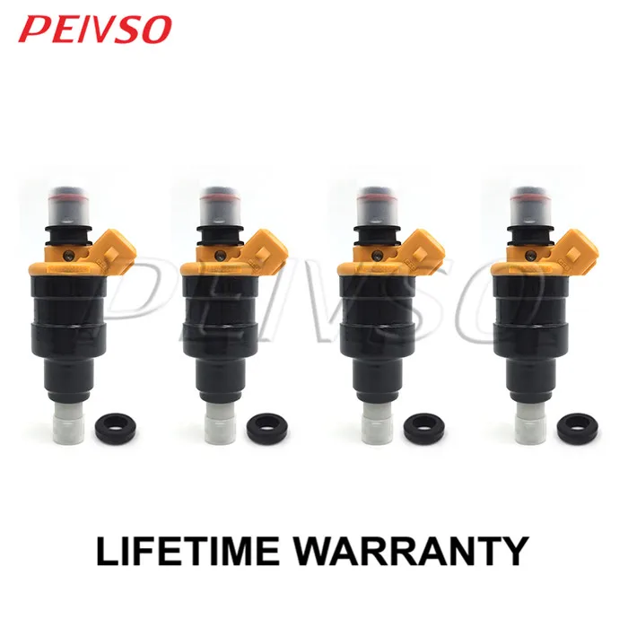 

PEIVSO 4pcs 195500-1810 B33513250 E9BZ9F593A B335-13-250 Fuel Injector For Ford Festiva 1.3L L4 1989 1955001810