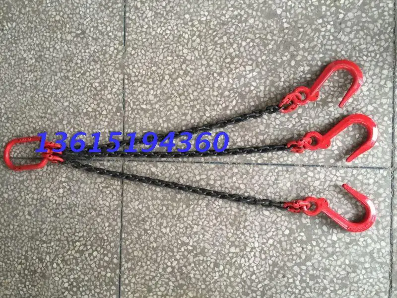 8T combination chain rigging three leg 8t chain rigging sling chain 8 tons of trigeminal three limbs sling 8T1M2M