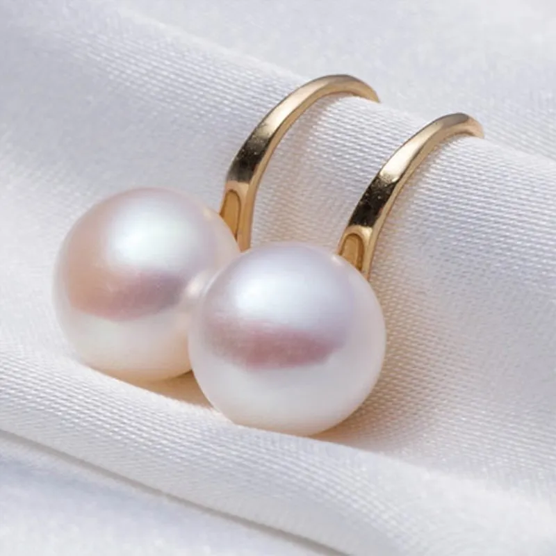 New Fashion Simulated Pearls Stud Earrings For Women Wedding Girl Jewelry Sweet Crystal Brincos Bijoux Pendientes