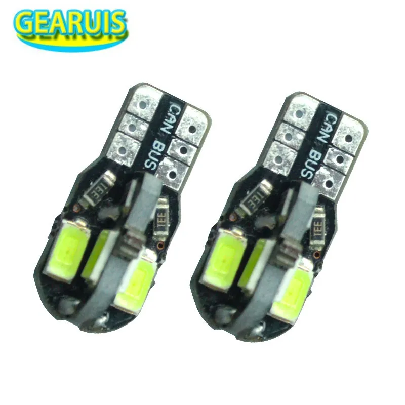 

100X High quality Canbus Car Auto LED 194 W5W 8SMD T10 8 LEDs SMD 5630 Wedge CANBUS OBC ERROR FREE led Light Bulb Lamp