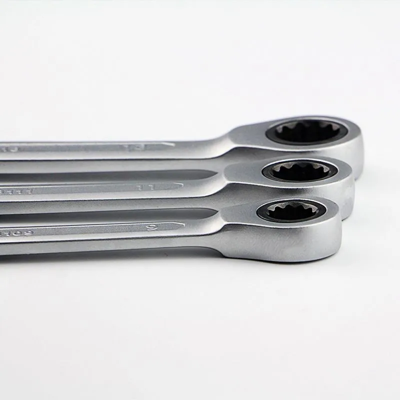 8,10,12,13,14,17,19mm 래칫 렌치 스패너 세트, 자동차 수리 키트용 자전거 수공구, 키 세트 D6110