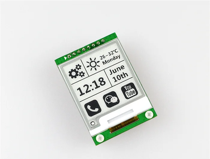 200X200 Resolution Electronic ink display module 1.54 inch for Eink bluetooth ZigbeeWiFi CC2640 development board e ink ePaper