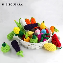 Newborn Photography Props Fruit Vegetables Crochet Knitted Accessories Ornaments Carrot Baby Photo Props Toys Lemon Mushroom