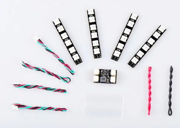 colorful LED WS2812 led light board with cable and control board for FPV night fly