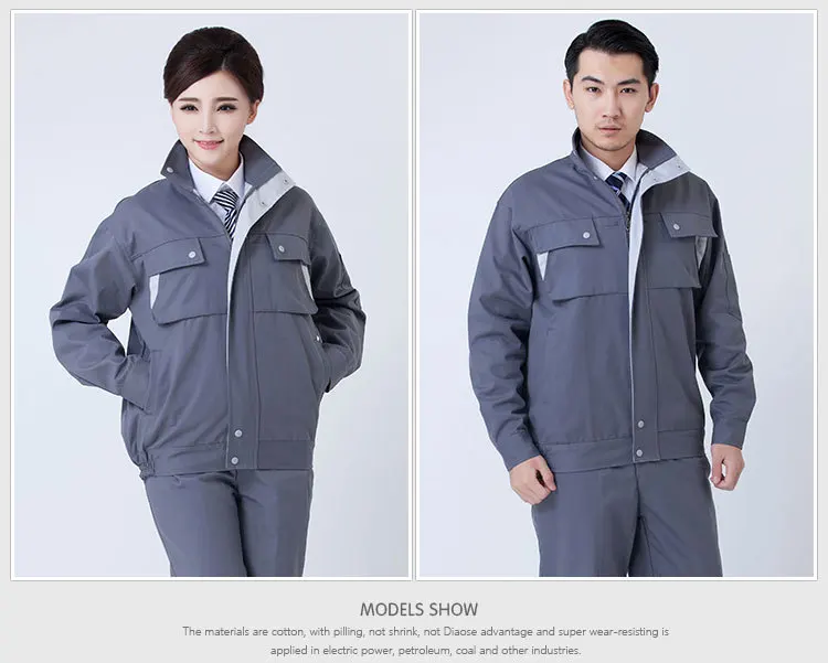 Worker Clothing Workwear Clothes Set Male/female Workmen Factory Uniform Wear-resistant Repairman Auto Car Workshop Welding Suit