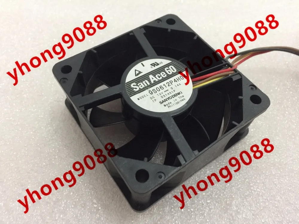 

SANYO DENKI 9S0612P4H04 DC 12V 0.14A 60x60x25mm Server Cooling Fan